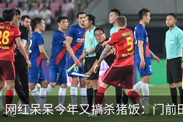 网红呆呆今年又搞杀猪饭：门前田地里砌墙建大棚，排场搞得很大